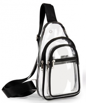 PVC Polyester Sling Bag YKB330 BLACK